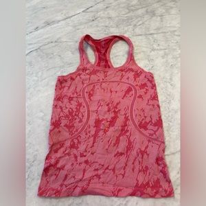 Women's Pink Racerback Tank Top, Lululemon, Size 6